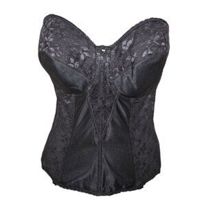 Carnival Womens 40D Lace Bustier Black Strapless Style 423 Whimsy Goth Coquette